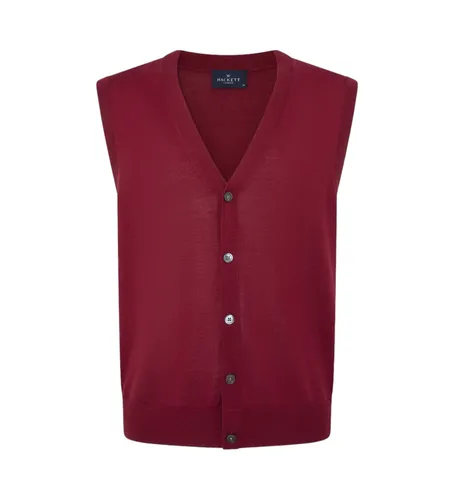 HM703182 Gilet Cardi marron (S), Casuel, Grenat, Laine - Hackett London - Modalova