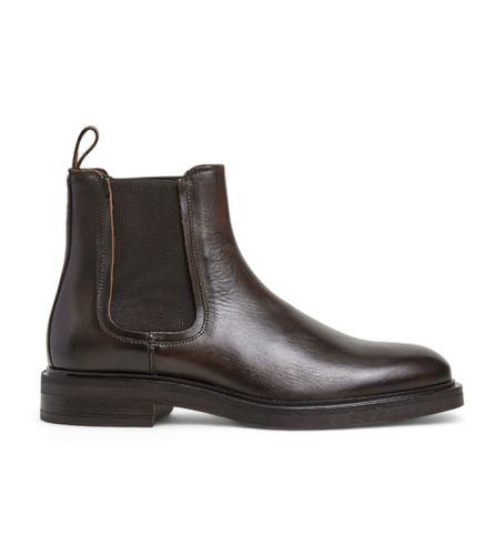 HMS21410 Bottines en cuir Egmont Chelsea marron (40), Plat, Aucun, Casuel - Hackett London - Modalova