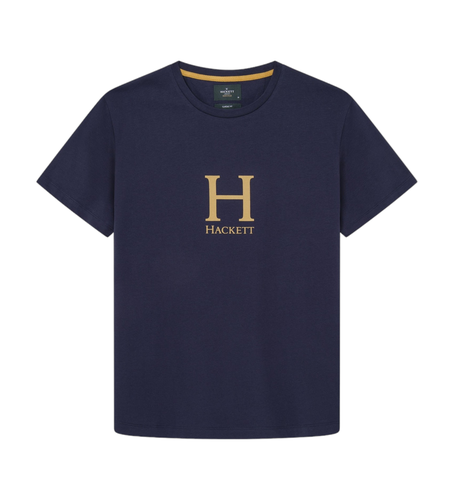 HM500844 Heritage H T-shirt (XS), Casuel, Coton, Manche courte, Marine - Hackett London - Modalova