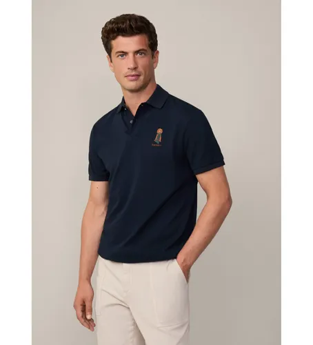 HM563357 Polo Heritage Harry (S), Casuel, Coton, Manche courte, Marine - Hackett London - Modalova