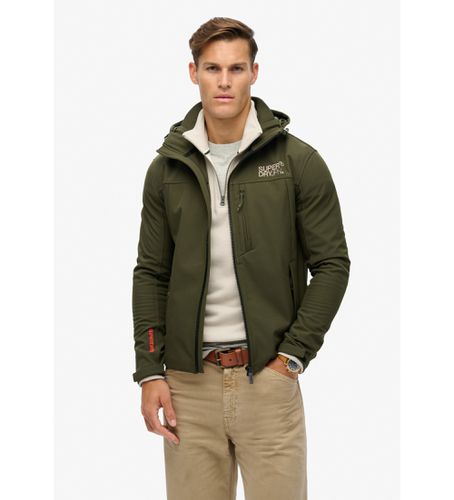 M5011926A Veste de trekking soft shell avec capuche verte (XXL), Casuel, Polister recyclé, Durable - Superdry - Modalova