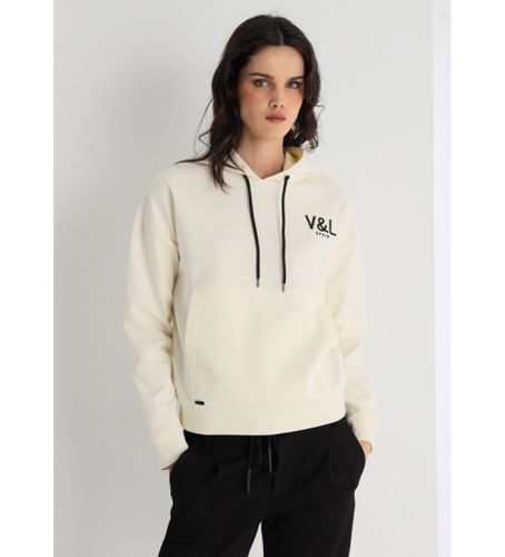 Sweat à capuche en velours avec logo (XS), Casuel, Coton, Manche longue - Victorio & Lucchino, V&L - Modalova