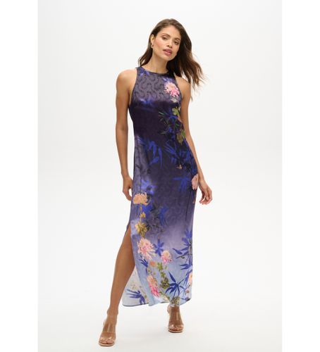 W8011853A Robe longue en satin imprimé (S), Casuel, Viscose, Sans manches / bretelles - Superdry - Modalova