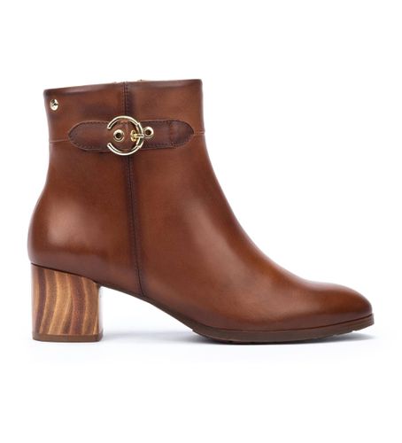 W1Z-8588 Bottines en cuir marron Calafat (36), 5 à 8 cm, Fermeture éclair, Casuel - Pikolinos - Modalova