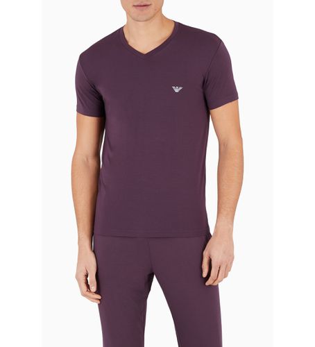 F511 T-shirt en modal doux lilas (L), Homewear, Violet, Coton - Emporio Armani - Modalova