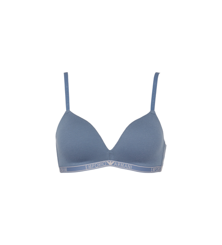 F223 Soutien-gorge triangle rembourré en coton biologique avec bande logo ASV (L), Homewear, Le coto - Emporio Armani - Modalova