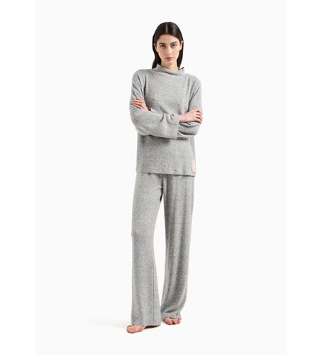 F268 Pyjama en viscose brossée avec patch logo (L), Homewear, Manche longue - Emporio Armani - Modalova