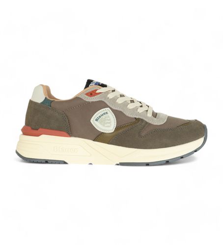 F4RAY02 Trainers Ray 02 (43), Cuir, Plat, Lacets, Casuel, Vert - Blauer - Modalova