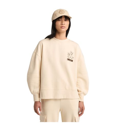 TB0A5ZX7EFL1 Sweatshirt à col rond et imprimé graphique brossé sur la poitrine (S), Casuel, Coton - Timberland - Modalova