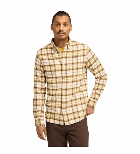 TB0A6V4AEHI1 Chemise en flanelle à carreaux jaunes de poids moyen (S), Casuel, Coton, Manche longue - Timberland - Modalova