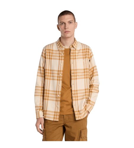 TB0A6V4XEHI1 Chemise à carreaux en flanelle de poids moyen (XXL), Casuel, Jaune, Manche longue, Le coton biologique - Timberland - Modalova