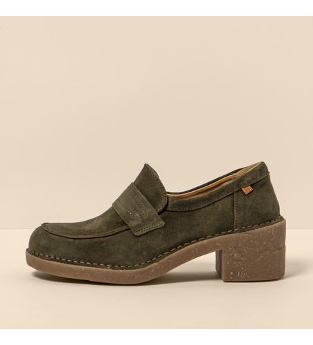 FE005_0G3 Mocassins en cuir N5667 Ticino green -Hauteur du talon 5,5cm (39), 5 à 8 cm, Aucun, Casuel, Vert - El Naturalista - Modalova