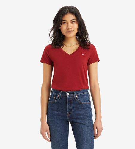 T-shirt Perfect V- marron (M), Casuel, Grenat, Coton, Manche courte - Levi's - Modalova