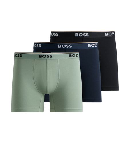 Lot de 3 caleçons Power , vert et marine (XXL), Homewear, Coton - BOSS - Modalova