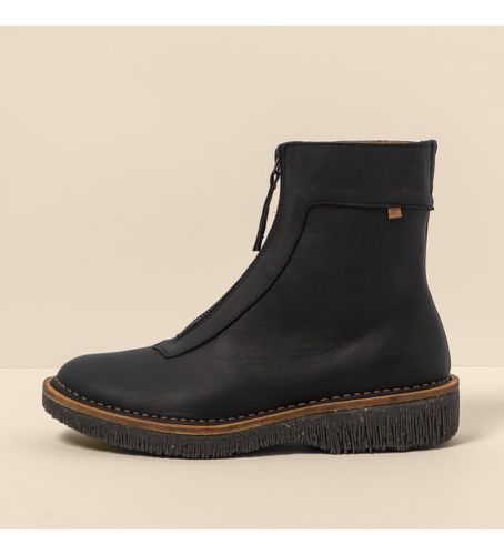 Bottines en cuir N5581 Volcano (37), Plat, Fermeture éclair, Casuel - El Naturalista - Modalova