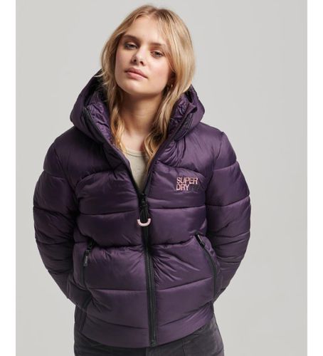 W5011590A Veste bombardier matelassée Lilac Sports (M), Casuel, Violet, Durable, Nylon recyclé - Superdry - Modalova