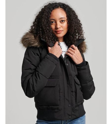 W5011576A Veste bombardier matelassée à capuche Everest (XL), Noir, Casuel, Polyester - Superdry - Modalova