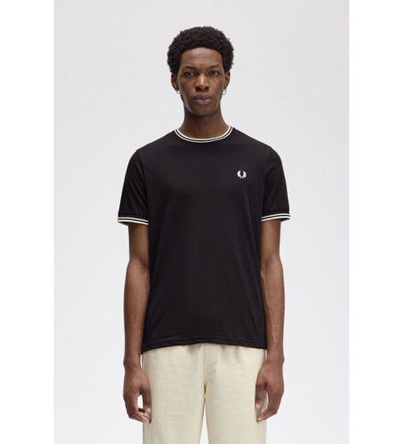 M1588 T-shirt Twin Tipped (S), Casuel, Coton, Manche courte - Fred Perry - Modalova