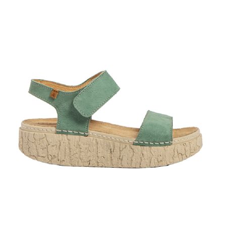 IO005_0B0 Sandales en cuir N5970 Shinrin verdâtre -Hauteur 5cm (39), 3 à 5 cm, Velcro, Casuel - El Naturalista - Modalova