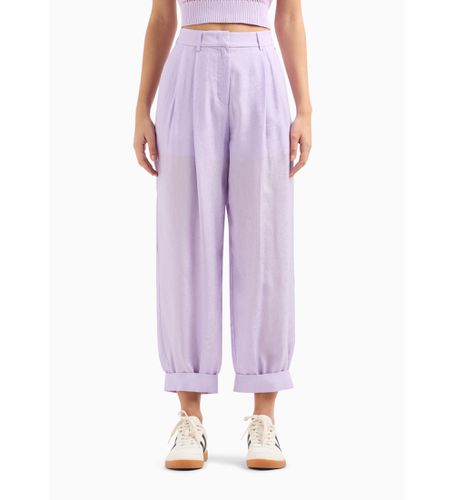 DYP39YN9RZ1354 Pantalon à taille moyenne lilas (S), Casuel, Violet, Viscose - Armani Exchange - Modalova