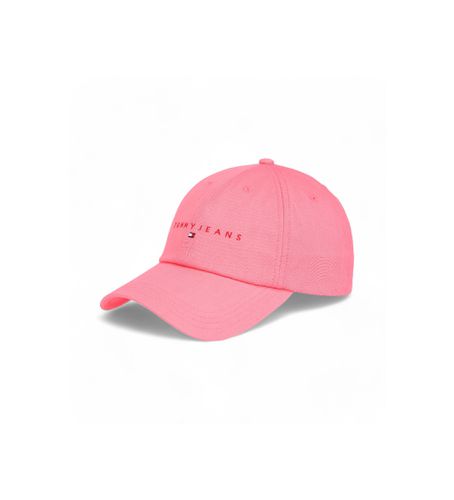 AW0AW16868 Linear Logo 6 Panel Cap (OSFA), Casuel, Rose, Le coton biologique, Durable - Tommy Hilfiger - Modalova