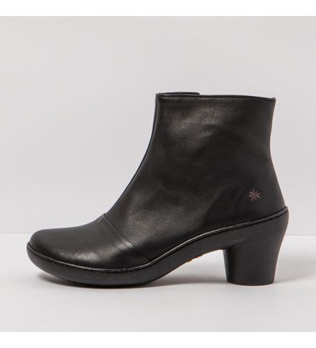 Bottines en cuir - hauteur du talon : 6,5cm (40), 5 à 8 cm, Fermeture éclair, Casuel - Art - Modalova