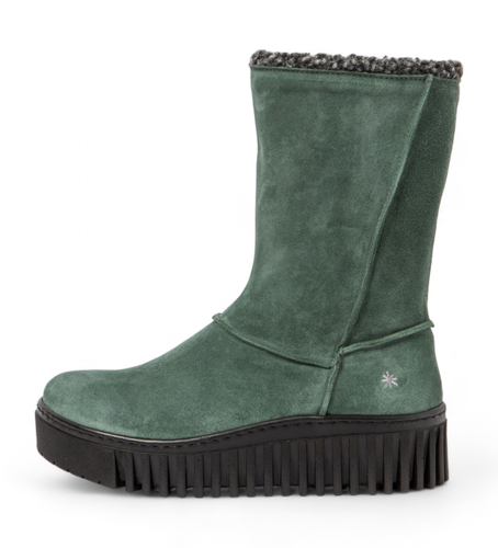 UM003_0G3 Bottines en cuir 1511green (39), 3 à 5 cm, Fermeture éclair, Casuel, Vert - Art - Modalova