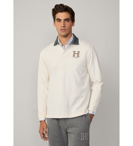 HM570841 Polo Rugby H cassé (S), Casuel, Coton, Manche longue - Hackett London - Modalova