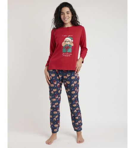 Pyjama à manches longues Have a Lazy Christmas , (S), Homewear, Coton, Manche longue - Admas - Modalova