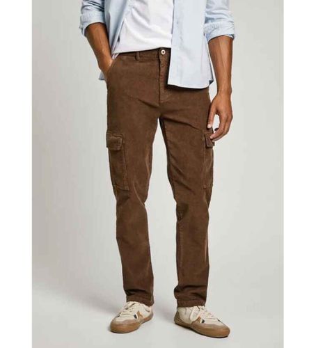 PM211757 Pantalon Slim Cargo Corduroy Brown (33), Marron, Casuel, Coton - Pepe Jeans - Modalova