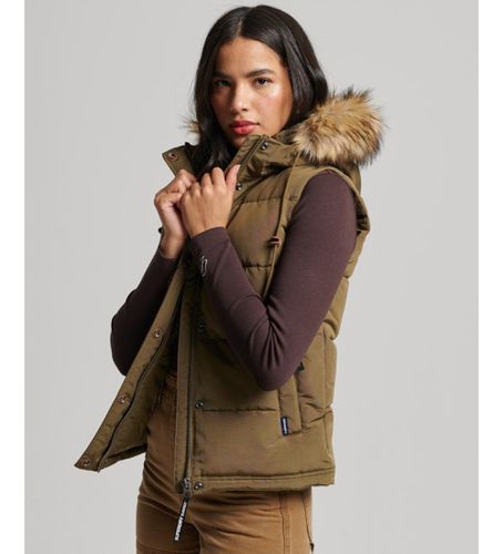 W5011551A Gilet matelassé en fourrure synthétique Everest (L), Casuel, Polyester - Superdry - Modalova