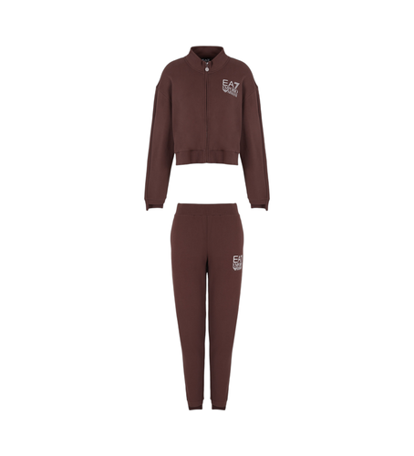 DTV55_TJZCZ Châle en éponge marron (L), Casuel, Sport, Coton, Multisport - EA7 - Modalova