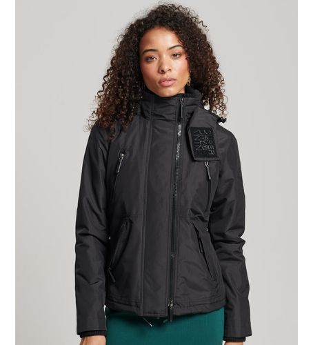 W5011171A Veste coupe-vent à capuche Mountain (M), Noir, Casuel, Polyester, Manche longue - Superdry - Modalova