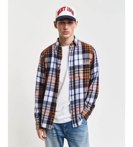 Chemise à carreaux en sergé, coupe régulière, multicolore (3XL), Casuel, Coton, Manche longue - Gant - Modalova