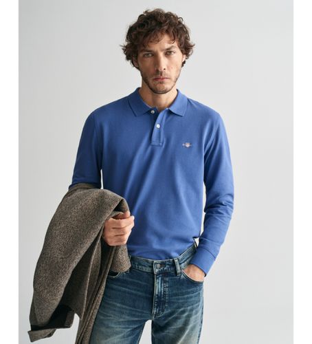 Polo en piqué Shield (L), Casuel, Coton, Manche longue - Gant - Modalova