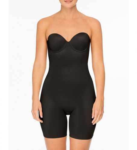 R_VERY BLACK Gaine de décolletage avec jambe courte 10156R (XS), Casuel, Nylon, Élasthanne - SPANX - Modalova