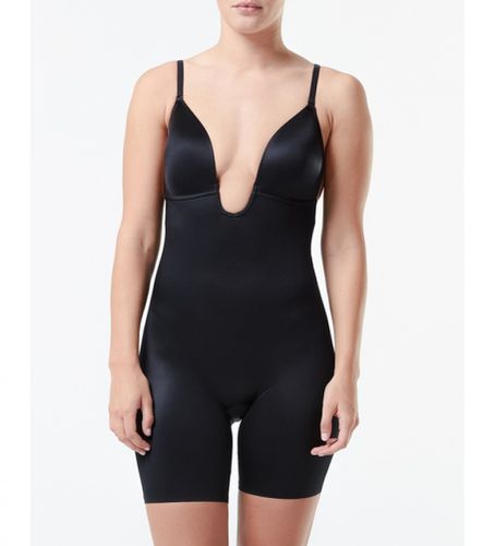 R_VERY BLACK Gaine avec décolletage en U et jambe courte 10157R (XS), Casuel, Nylon, Élasthanne - SPANX - Modalova