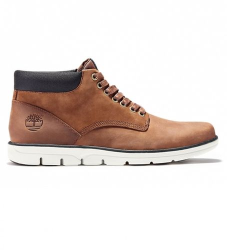 TB0A13EE2141 Bradstreet Chukka Baskets hautes en cuir foncé (40), Marron, Plat, Lacets, Casuel - Timberland - Modalova