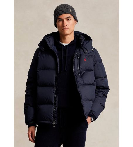 Til mænd. 710810936002 Vandtæt jakke til marine (XXL), Casual, Lange ærmer, Genanvendt polister, Blå - Polo Ralph Lauren - Modalova