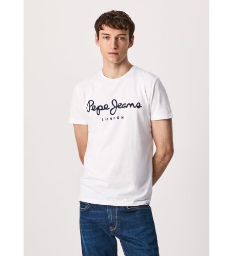 Til mænd. PM508210 T-shirt Original Stretch N (S), Casual, Bomuld, Korte ærmer - Pepe Jeans - Modalova