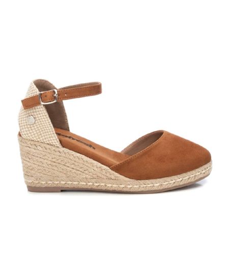 Til kvinder. 17077004-CAMEL Espadriller i 170770 (38), 5-8 cm, Ruskind, Spænder, Casual - Refresh - Modalova