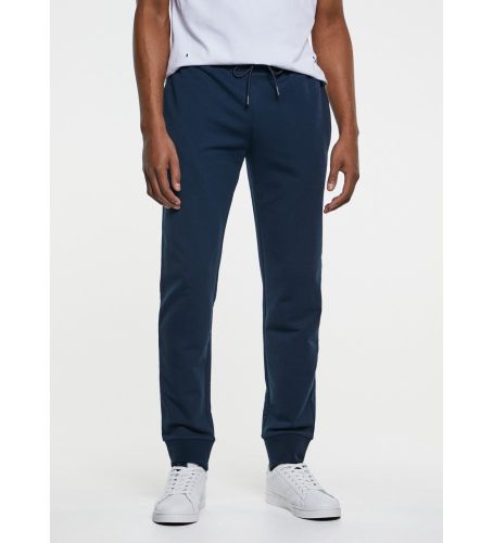 Til mænd. HM581105 Essential Jogger bukser Navy (S), Casual, Økologisk bomuld, Bæredygtig - Hackett London - Modalova