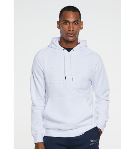 Til mænd. HM581094 Sweatshirt AMR Logo præget (L), Casual, Lange ærmer, Økologisk bomuld, Bæredygtig - Hackett London - Modalova
