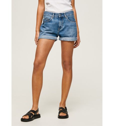 Til kvinder. PL800997HQ6 Mable shorts (31), Casual, Denim, Økologisk bomuld, Bæredygtig - Pepe Jeans - Modalova