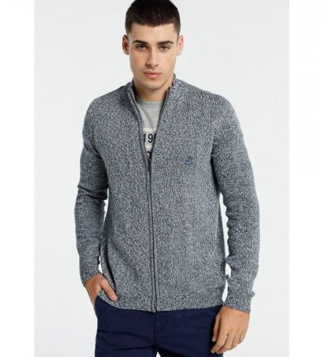 Til mænd. 8332718 Tricot-jakke med lynlås (XL), , Casual, Bomuld, Lange ærmer - Bendorff - Modalova