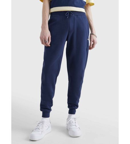 Til mænd. DM0DM15380 Navy Slim Fleece bukser (XS), Casual, Bomuld - Tommy Jeans - Modalova