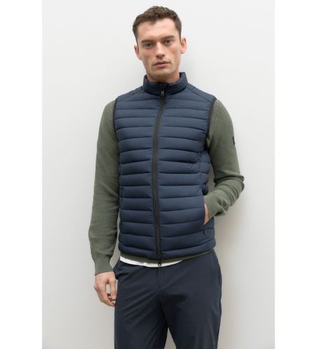Til mænd. GAJKCARDI0407MS23-161 Cardiff Vest navy (S), Casual, Genanvendt polister, Bæredygtig, Blå - ECOALF - Modalova