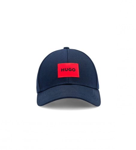 Til mænd. 50492745 Navy Label Cap (OSFA), Casual, Bomuld - HUGO - Modalova