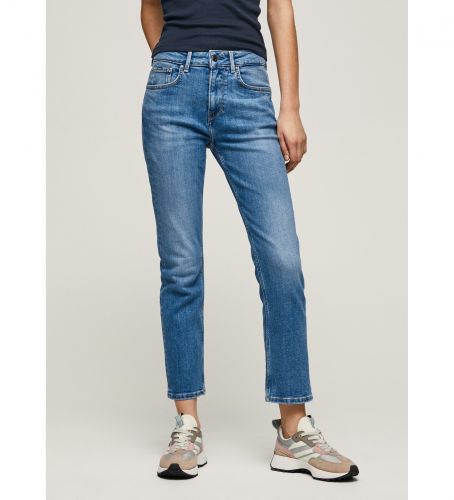 Til kvinder. PL204164GW3 Jean Mary (27/30), Casual, Denim, Økologisk bomuld, Bæredygtig - Pepe Jeans - Modalova