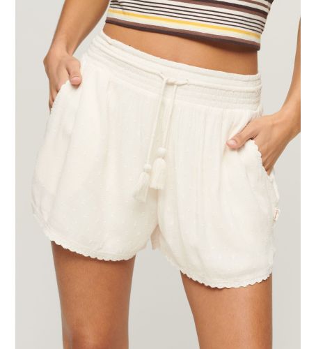 Til kvinder. W7110346A Off-white Vintage Beach Shorts (L), , Casual, Modal - Superdry - Modalova